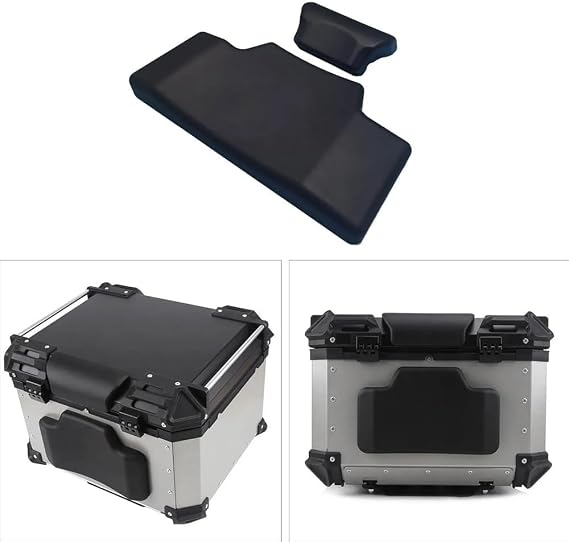 Motorcycle Backrest Pad Kits Motorcycle Backrest Pad Trunk Back st&urdy Replacement PU Foam Spare Parts Rear For Seat