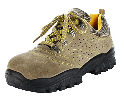 Cofra NT060 000.W38   Zapatillas de Seguridad (Talla 38, S1 P, SRC, New Nilo), Color Beige
