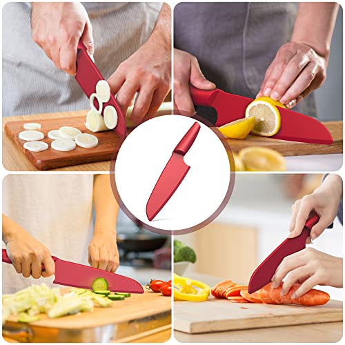 Swibinjit Nylon Knife | Plastic Knife Safe For Kids | 2 Piece Set 11” And 9” | Nylon Knife Set For Cutting Fruits, Veggies And Bread | Kids Nylon Knife For Nonstick Pans #TOP7