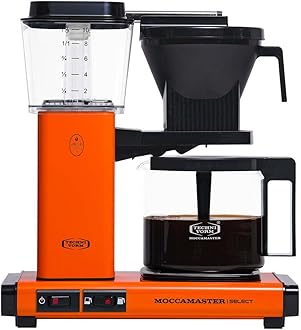 Moccamaster KBG Select, Coffee Machines, Filter Coffee, Orange, UK Plug, 1.25 Liters