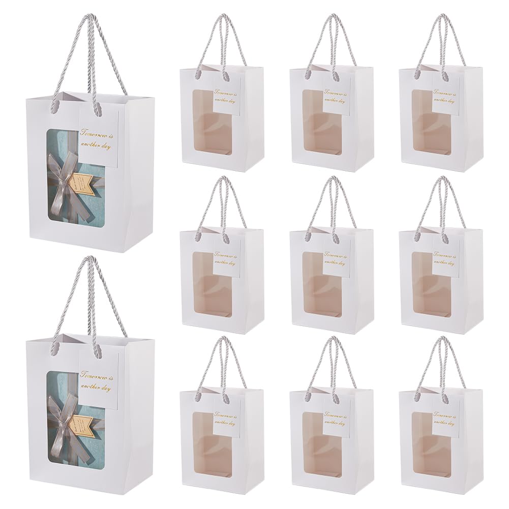 Nbeads 10 Pcs Petit Sac En Papier Kraft Marron Gâterie Sac Cadeau Sacs