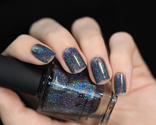 Image of ILNP Maiden Lane - Charcoal Grey Ultra Holographic Nail Polish