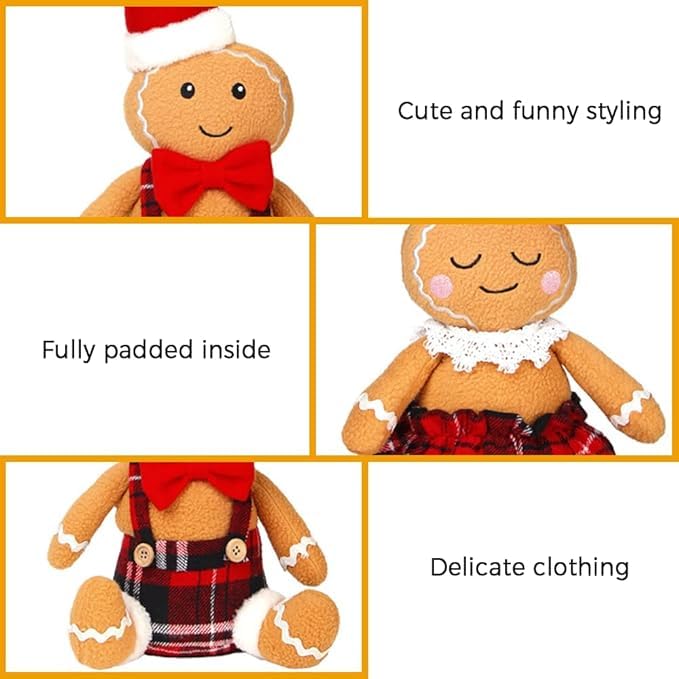 Amazon.com: BWFY 2PC Gingerbread Man Christmas Decorations Indoor