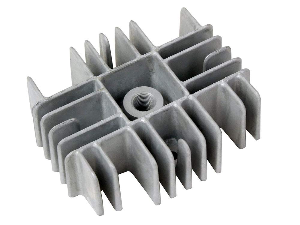 Zylinder Tuning Ersatzteil für/kompatibel mit Airsal Hercules Prima M Sachs 504/505 Motor 65ccm | Mofa-Tuning-Alu-Zylinderkit, 43,5mm Bohrung, 12mm Kolbenbolzen, Steckkrümmer-Anschluss; kompatibel mit SACHS Prima 50 2T AC