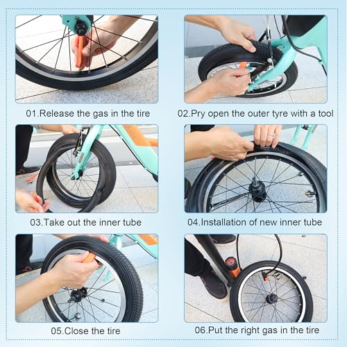 Makelen 2 Pack Kids Bike Tire 16X2.125 Folding Tire For Kids Bikes Compatible Fits Most Kids Bikes White thumb #7