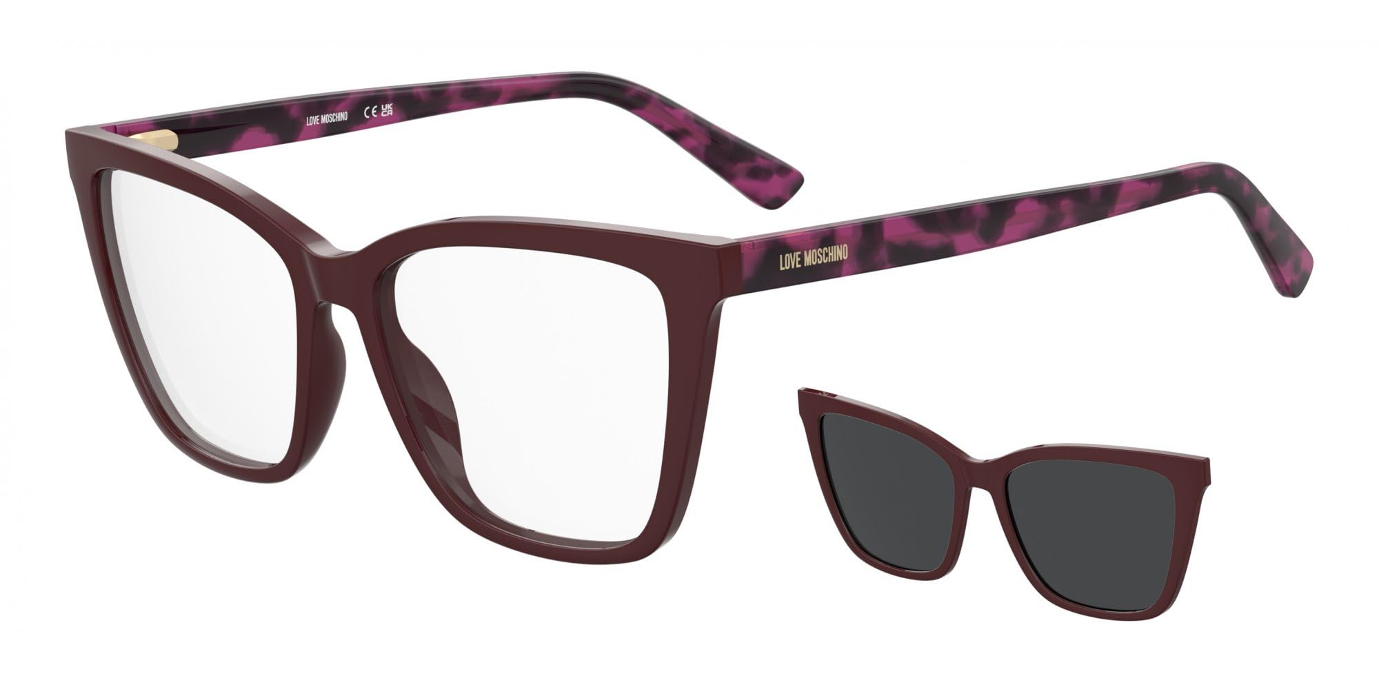 Okulary przeciwsłoneczne Moschino Love MOL698/C Fuchsia Havana 55/16/134,2 damskie