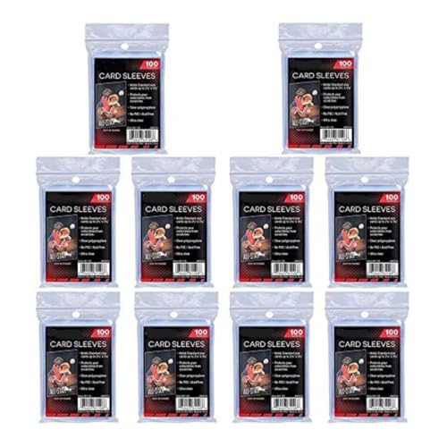 Ultra Pro Lot de 1000 pochettes standard pour cartes Penny - Pour cartes à collectionner comme Pokemon Magic - Taille standard - Transparent