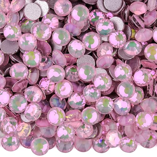 Image of Flatback Rhinestones Crafts 6.5mm SS30 Pinkish Crystal 288pcs