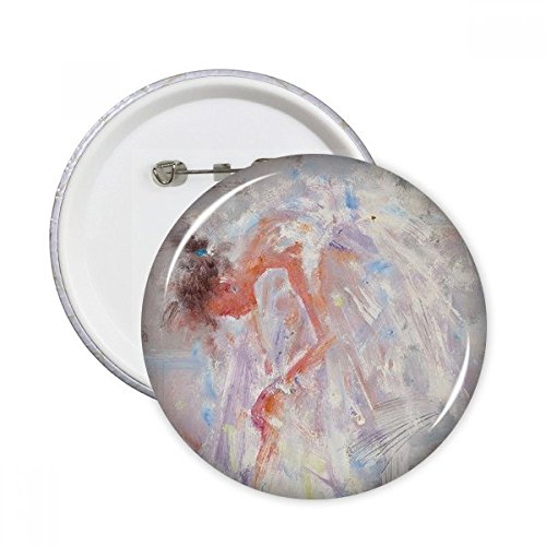 Badge peinture à l'huile Ballet Fille pour personnaliser vos vestes et sacs