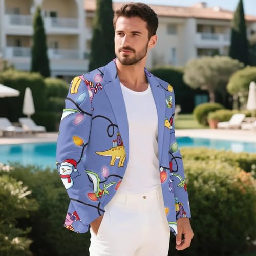 Christmas Jacket for Men Regular Fit Mens Sport Coats for Xmas Party Banquet Men's Christmas Jacket with Pockets4