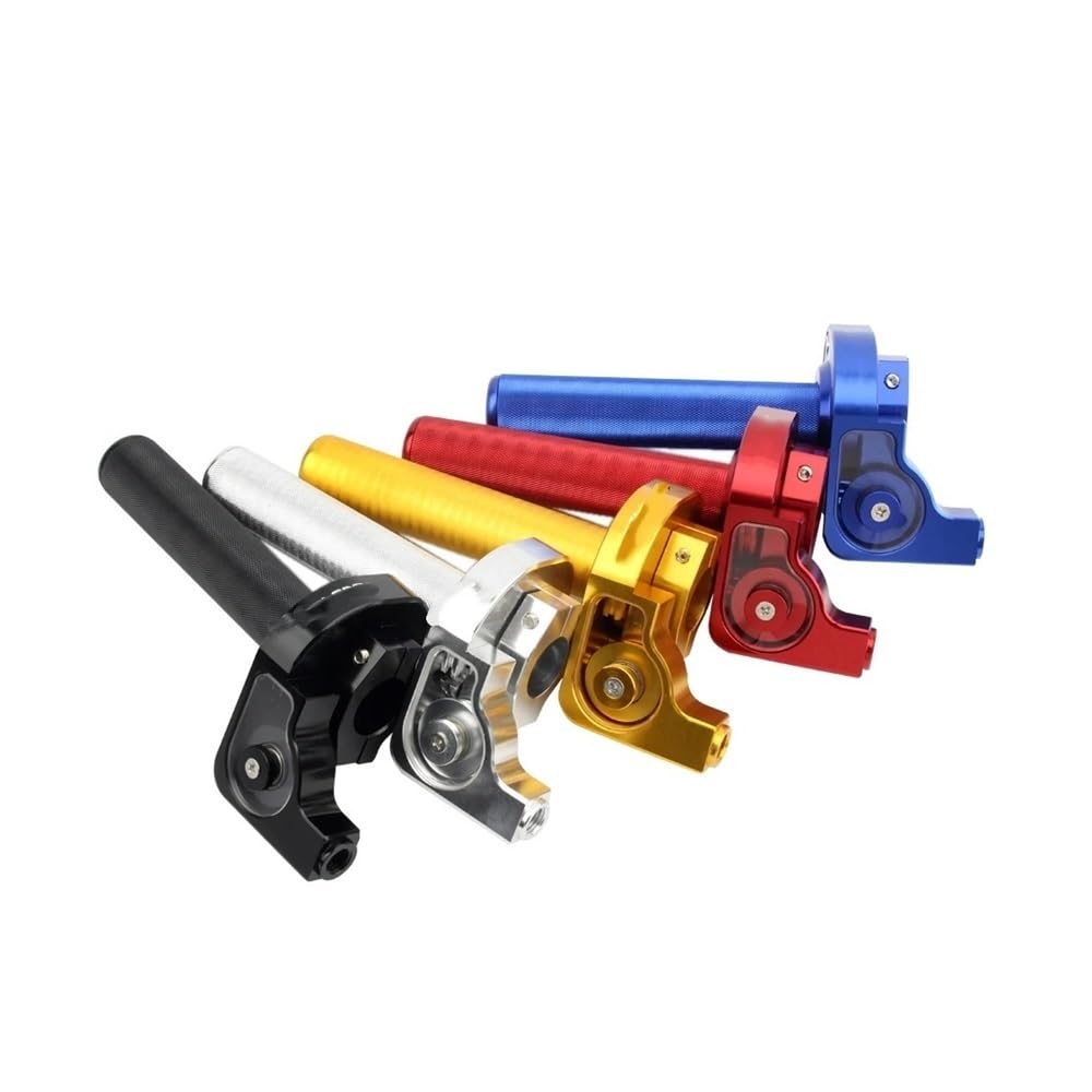 Empuñadura Manillar Motocicleta Empuñadura De Acelerador Aluminio CNC para Motocicleta, 22mm, M10, Giro Acción Rápida, Gas con Cable, Pit Bike