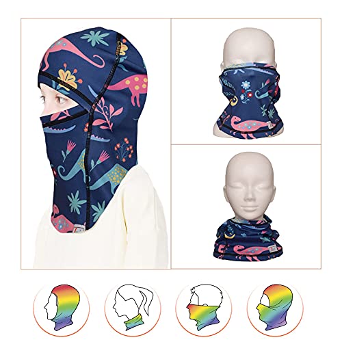 Kids Balaclava Ski Mask Winter Windproof Warmer Fleece Lined Long for Boys Girls Cold Weather Outdoor Sports 6