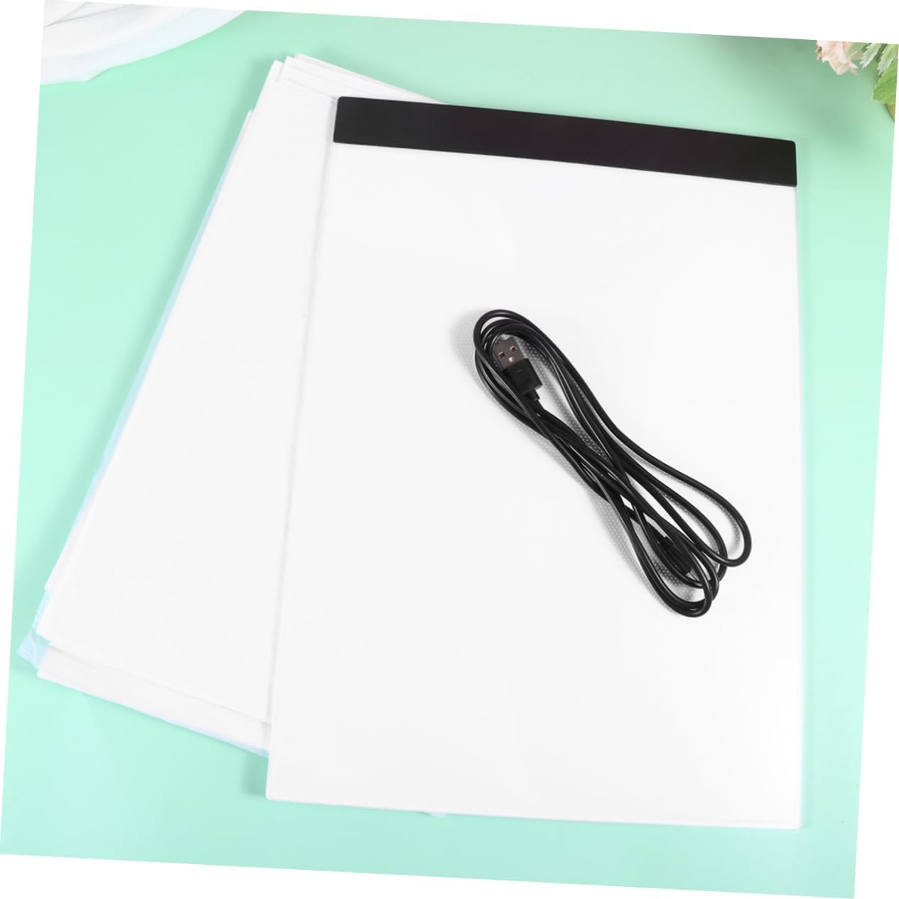 A4 LED Copy Board for Tracing with 100 Sheets of Copy Paper Frosted Textured Light Pad for Artists and Students for Home Use and Sketching