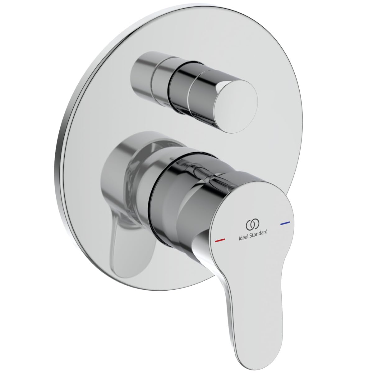 Ideal Standard - Cerabase Einhebelmischer für Badewanne oder Dusche, Zwei-Wege, Komplettset mit Einbaukörper, verchromt