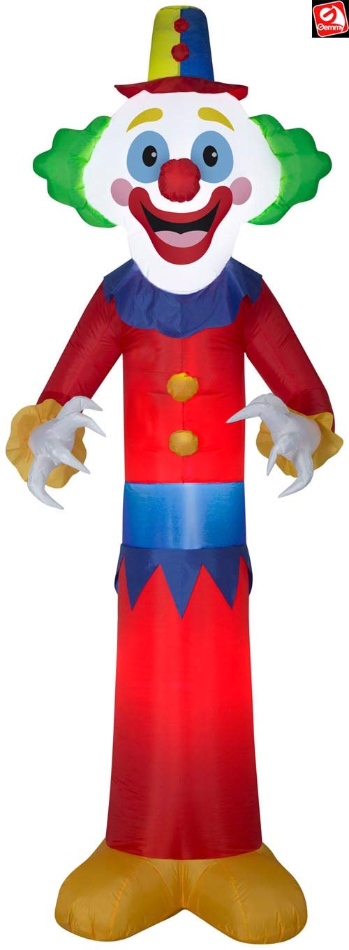 Airblown 9' Gemmy Inflatable Happy Clown Yard Decoration