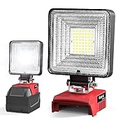 Ecarke Led Work Light Job site Lighting for Milwaukee 18v Battery,m18 Work Light with Low Voltage...