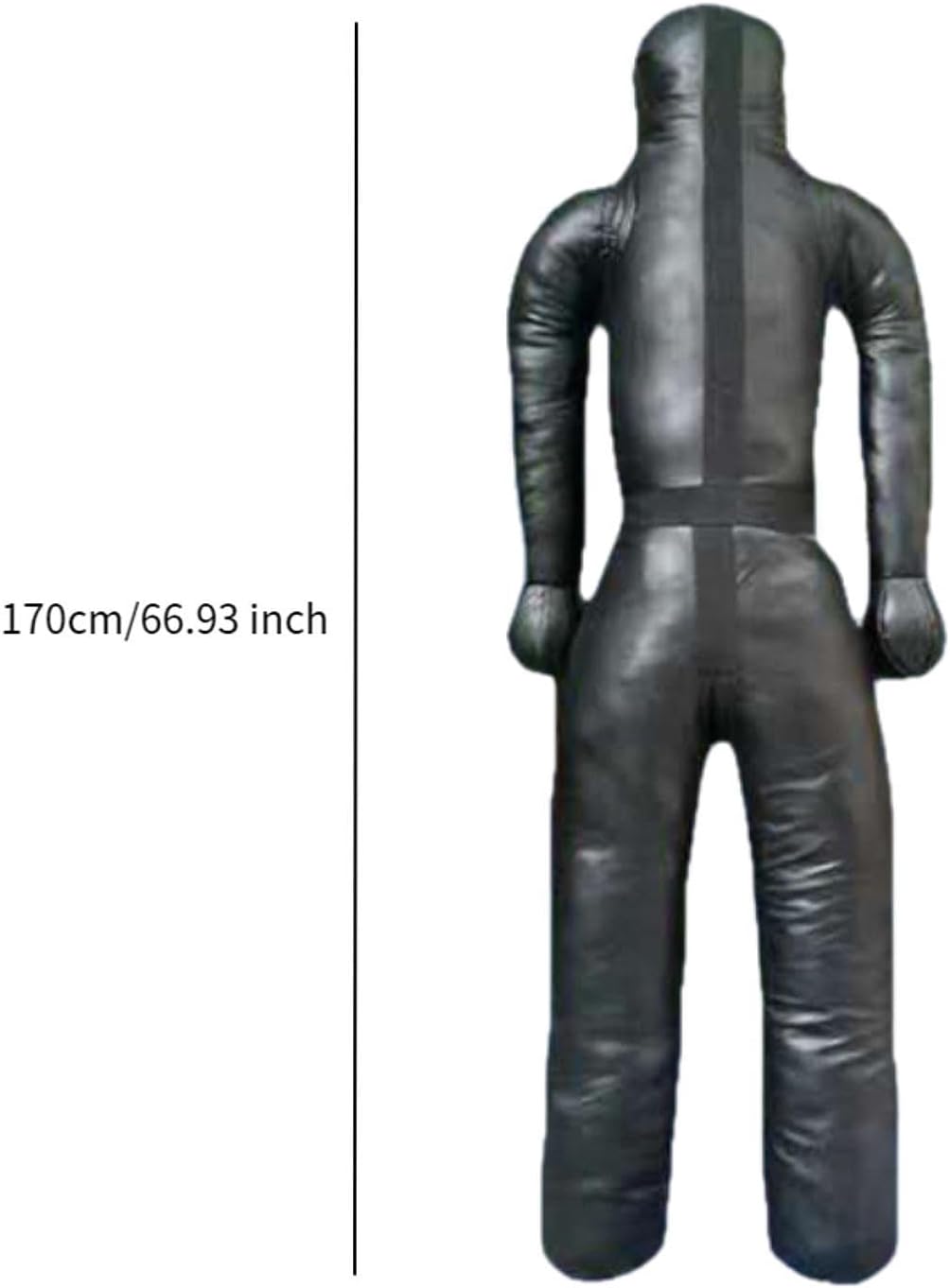 Grappling Dummy Punching Bag Boxing Equipment Unfilled for Judo Karate Home Gym Jiu, Black
