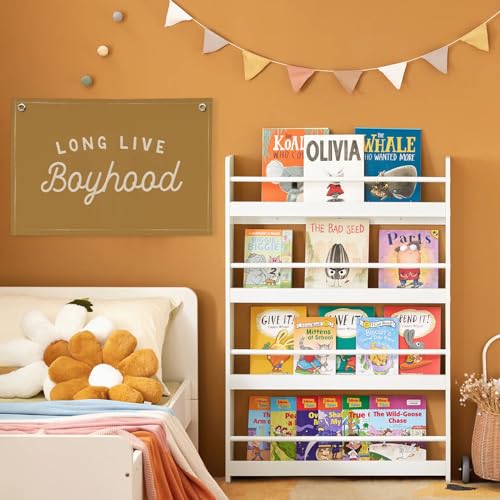 Image of Long Live Boyhood Orange Fall Banner Boy Room Decor,Banner Flag Nursery Playroom Wall Decor for Boys Bedroom Living Room Dorm Toddler Decorations for Kid Banner Wall Hanging Flag Linen Banner 30x20