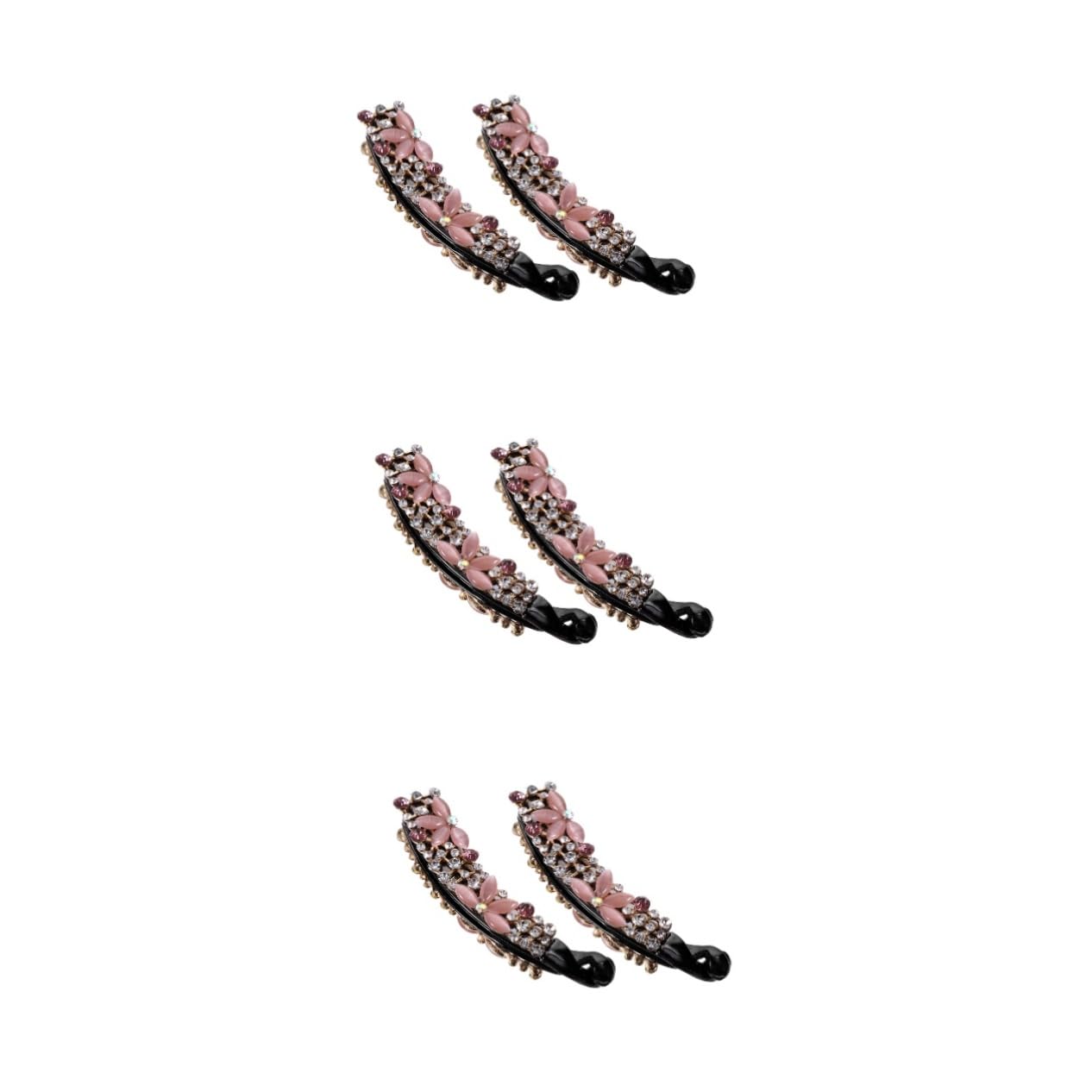 FOMIYES 6 Stk Haarklammer Haarnadeln Haar Vintage-haarschmuck Lange Haarspangen Haarklemme Haarspangen Zum Stylen Bananenclips Haare Für Frauen Strasssteine