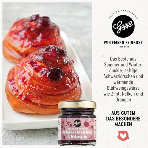 Gepp’s Feinkost Weihnachts-Geschenk Frohes Fest I Mini 5er Geschenkset Weihnachten mit köstlichen Delikatessen I Mit Glühwein Gewürz, Fruchtaufstrich, Bruschetta-Dip & Sauce in Winter-Editionen