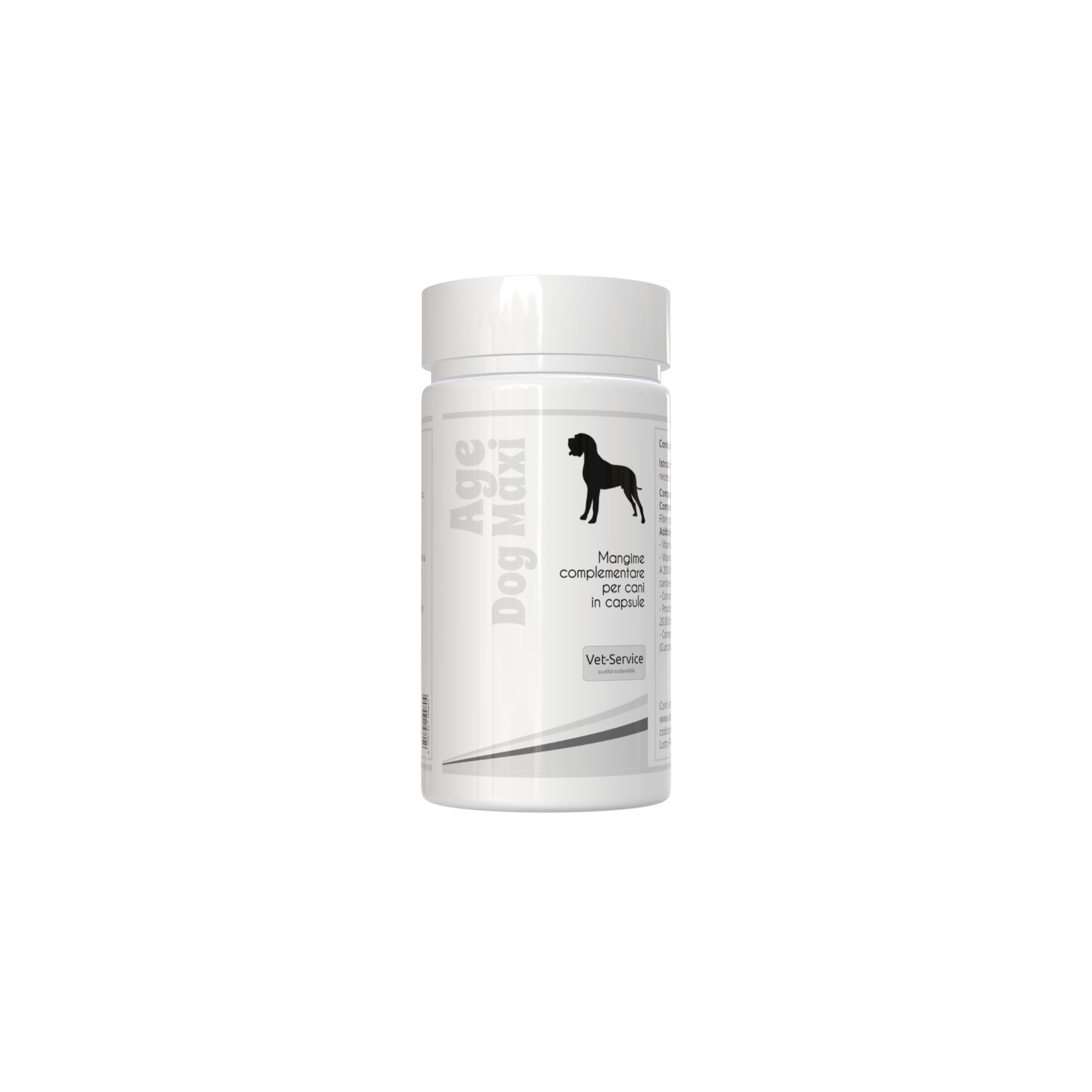 Age-Dog Maxi | 30 cps | anti-Ossidante ed anti-Invecchiamento | Integratore per cani in capsule | Contrasta l'Invecchiamento Cerebrale, i Radicali Liberi e l'Ossidazione Cellulare