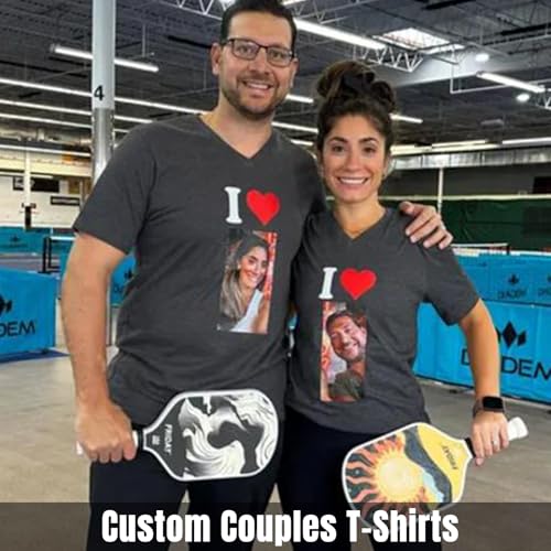Custom Front & Back T Shirts for Men Women Personalized T-Shirt Add Your Own Design with Image Text Logo Black2