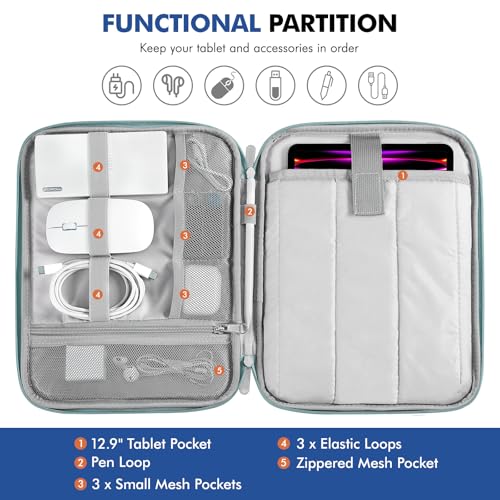 Image of MoKo 13 Inch Tablet Sleeve Carrying Case Padded Protective Bag with Handle