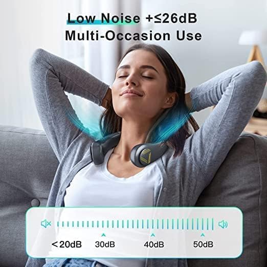 Image of Tp MaX PoRtAbLe BlAdElEsS NeCk FaN ReChArGeAbLe HaNdS FrEe PeRsOnAl (Neck Fan M3)