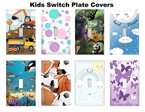 Create-A-Mural LS-B Truck Boys Room Light Switch Cover Plate Kids Decorative Tractor Nursery Teen Toddler Room Decor Bedroom Bathroom Playroom thumb #4