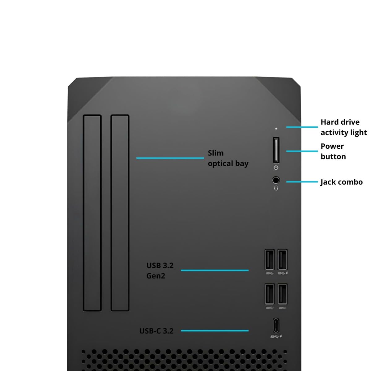 SIMPLETEK - PC Workstation Desktop formato Tower | i3-12100T (4 Core), 64GB RAM DDR5, 120GB SSD | GPU integrata | Windows 11 Pro (Ricondizionato)