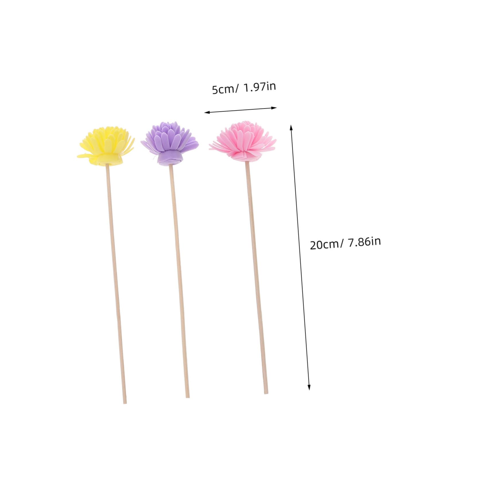DEARMAMY 12pcs Reed Diffuser Sticks Bulk Scented Oil Reed Diffuser Base Realistic Artificial Flowers for Anywhere