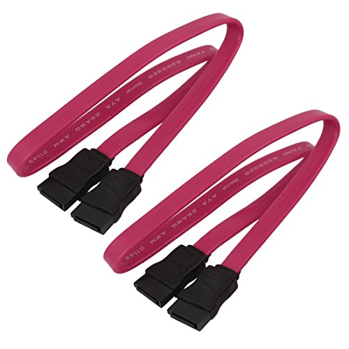 Cable Adaptador SATA 7 Pines Hembra a Hembra Rojo 2 Piezas