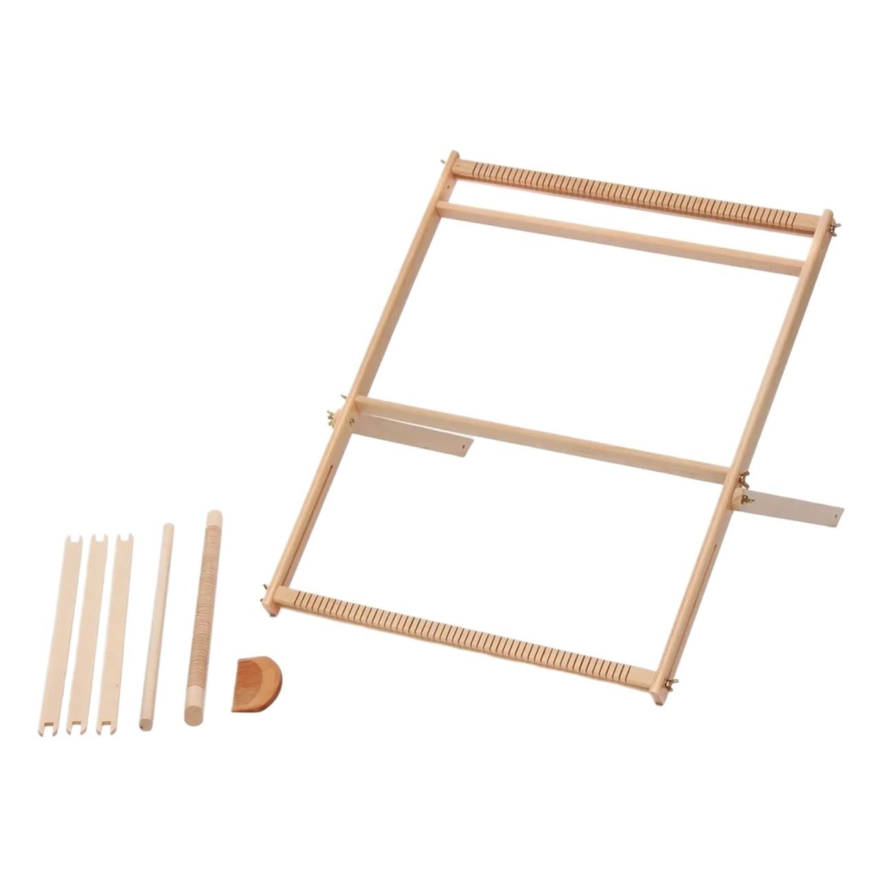 SparklWLeaf Weaving Loom Multifunctional DIY Woven Set Wooden Weaving Loom Kit Hand-Woven Household Tapestry Scarf Sewing Machine