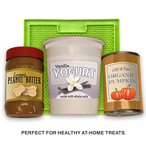 Hyper Pet Boredom Buster Slow Feeder Dog Mat & LickiMat (Perfect For Dog Food, Dog Treats, Yogurt, or Peanut Butter) [Fun Alternative to a Slow Feed Dog Bowl] Available in a Variety of Colors & Sizes - Thumbnail 6