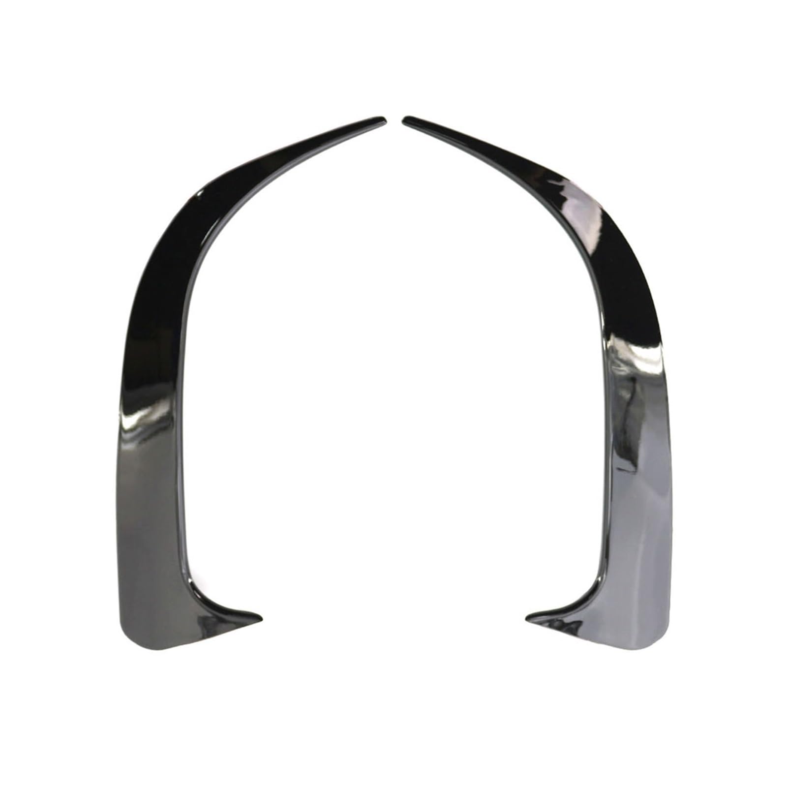 Piastra di flusso lato automobile Spoiler paraurti posteriore auto per presa d'aria laterale Canard per Mercedes per Benz W117 CLA 200 250 45 per AMG 2014-2018(Nero)