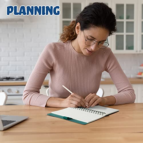 Jutom 30 Pack Spiral Notebook Steno Pads Lined Notebook Notepad With Pen In Holder Sticky Notes And Page Marker Colored Index Tabs Pocket Notebooks For Office School Supplies, 4.7 X 5.9 Inches #TOP5