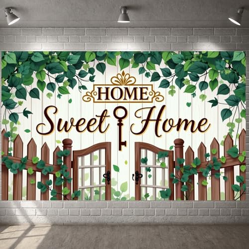 House Warming Backdrop Decoration Party Home Sweet Home Backdrop Banner
