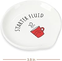 Vista 3 de TUNGURIS Divertido soporte para cucharas de café, accesorios de barra de café, soporte para cuchara de café, soporte para cuchara de cerámica