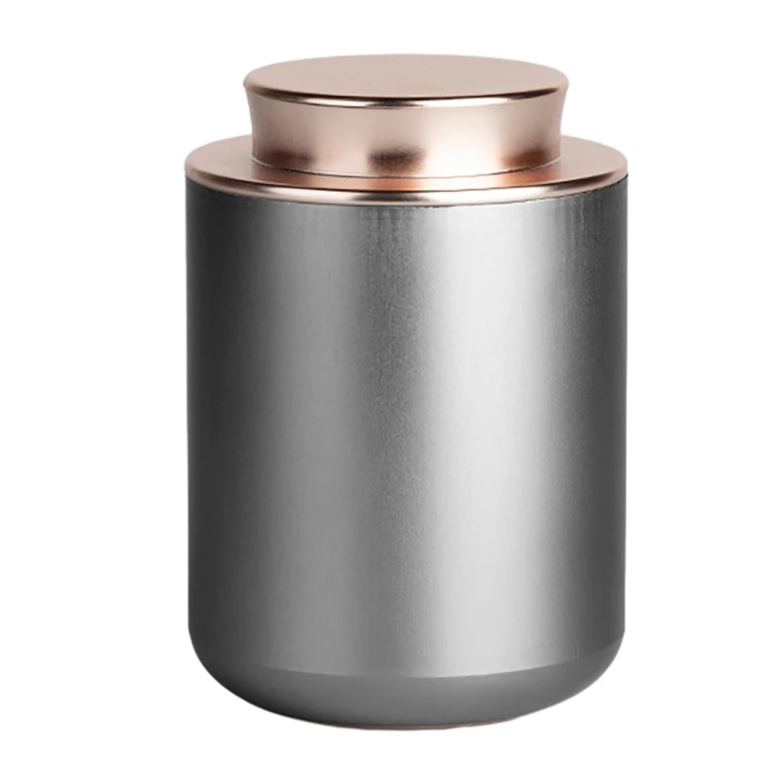 AYWTIUN tea storage jars Mini Empty Tea Tin Can Household Green Black Sealed Jar Portable Travel Small Packaging Box Metal Paper Storage(Silver)