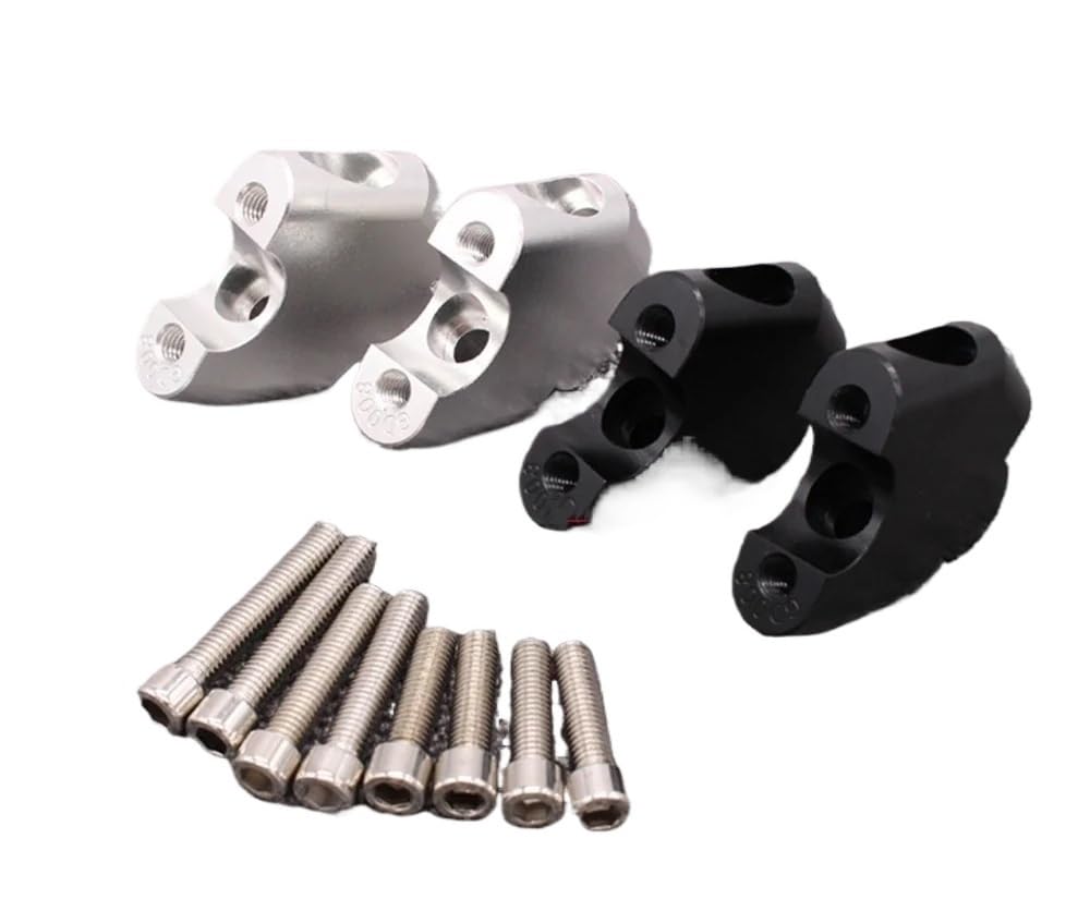 Riser Guidon Moto Adaptateur De Rehausseur Guidon pour Motos pour GE250F, GSF, 1250S (2007-2016), SV650, SV1000 (2003-2007), pour V-Strom, DL250, GW250, SF (2013-2017)