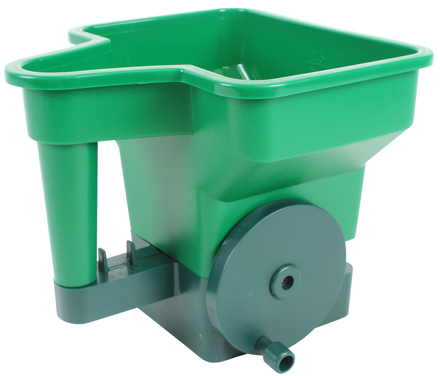 Greenstar - Esparcidor manual compacto para dispersar con precisión fertilizantes, semillas, sal, etc. Capacidad máx. 3 kg