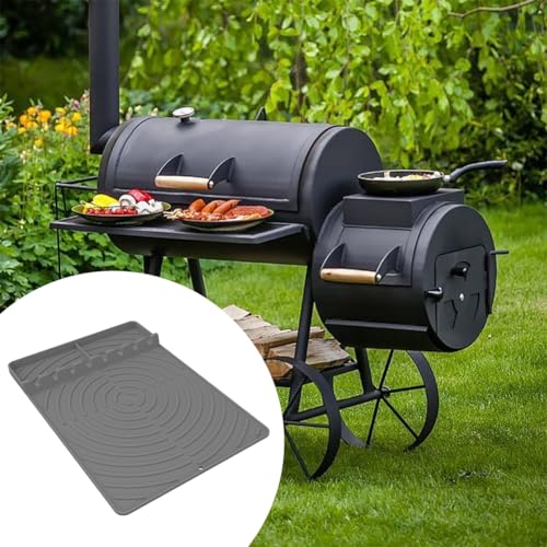 Alfombrilla de silicona para barbacoa resistente al calor y reutilizable para fácil limpieza 5