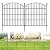 Animal Barrier Fence 10 Pack - 24 in (H) x 20 ft (L) No Dig Dog Garden Decorative Fence Rustproof Metal Wire Panel Border, Rustproof Metal Wire Section Edging Fencing Panel