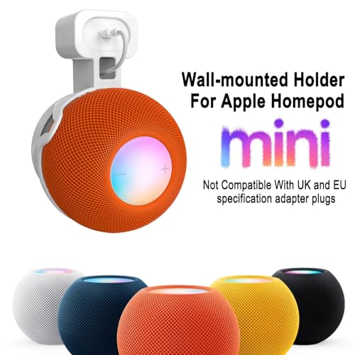 Soporte de pared para HomePod Mini con almacenamiento de cable resistente 2