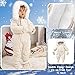 AIKSSOO Baby Snowsuit Hooded Romper Zipper Winter Outwear Footed Infant Boys Girls Jumpsuit