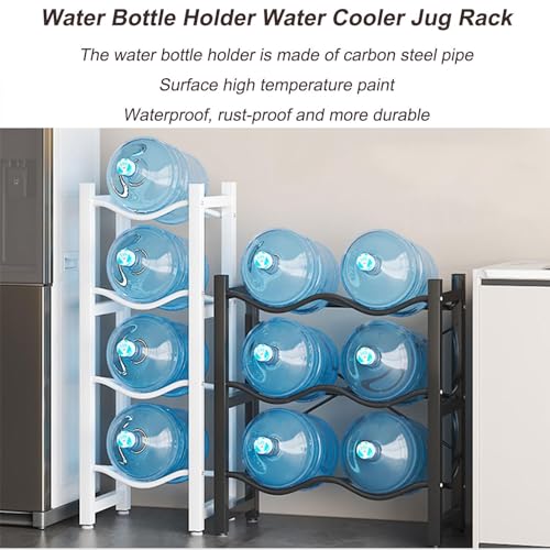 Estante para Botellas de Agua Resistente de 5 Botellas con Enfriador de Acero, Adecuado para Uso en la Oficina y el hogar, Ahorra Espacio, con Patas de Goma, Puede Contener Varias Botellas d