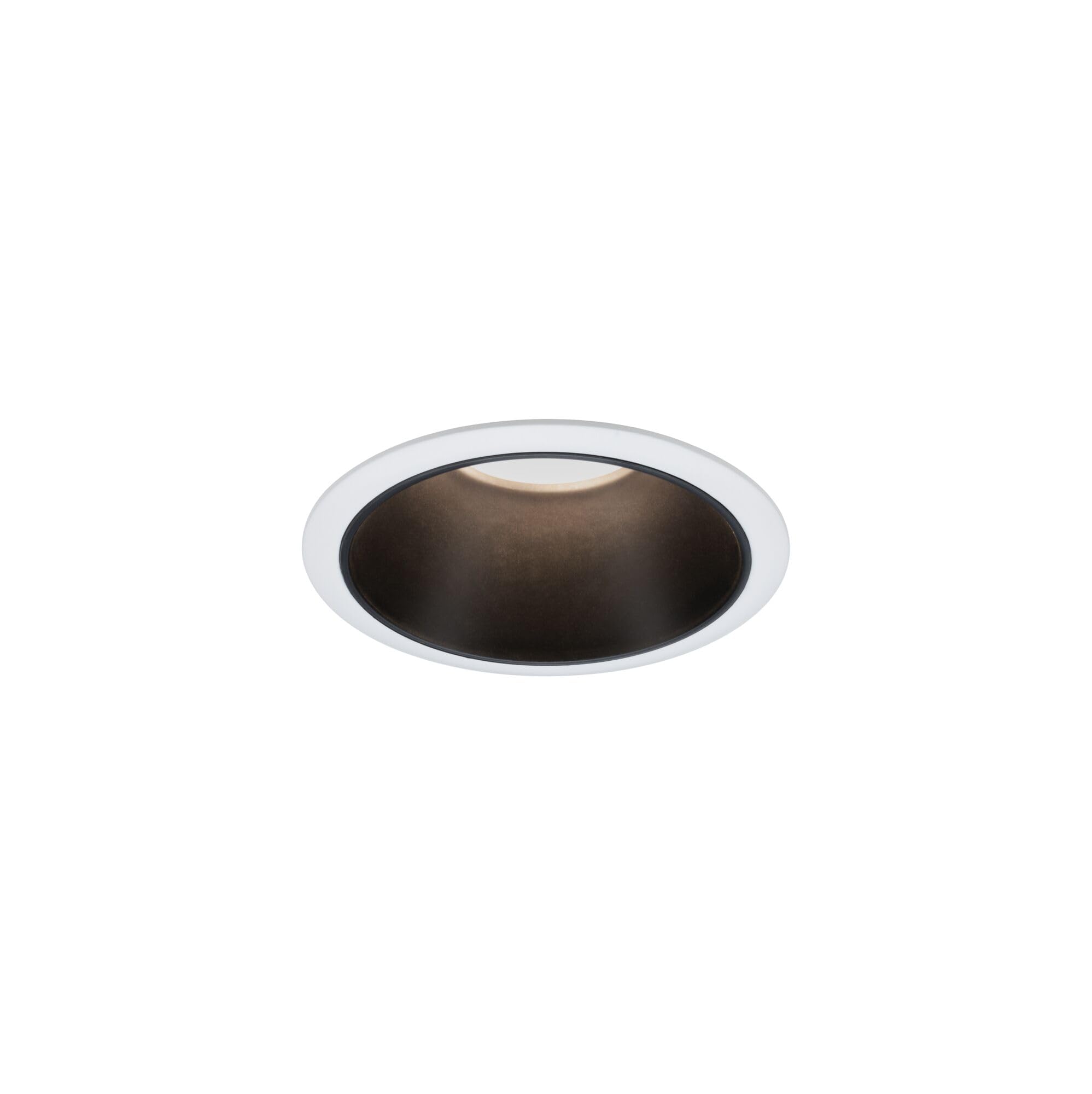 Paulmann 93402 LED Einbauleuchte Cole rund incl 3x6,5W dimmbar Einbaustrahler Weiß, Schwarz matt Einbaulampe Kunststoff, Alu Zink Deckenspot 2700K