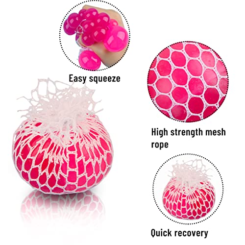Palla Antistress con Rete, RosyFate 4 Pezzi