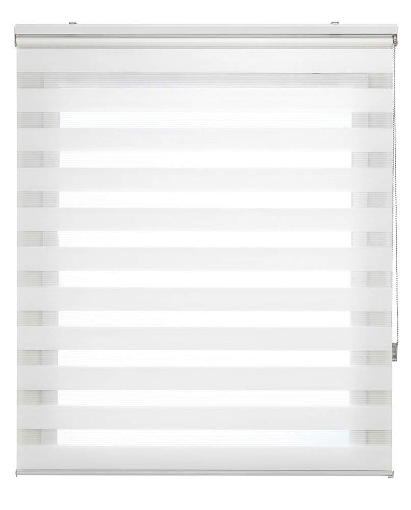 Estoralis - Shae - Estor Enrollable Doble Tejido, Noche y día, Blanco Roto, 170 x 250 cm