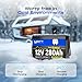WattCycle 12V 280Ah（300Ah） LiFePO4 Lithium Battery with Bluetooth, Mini Size, Built-in 200A BMS, EVE A+ Rated Cells, Low Temperature Protection, 15,000+ Cycles for RVs, Solar Energy Storage